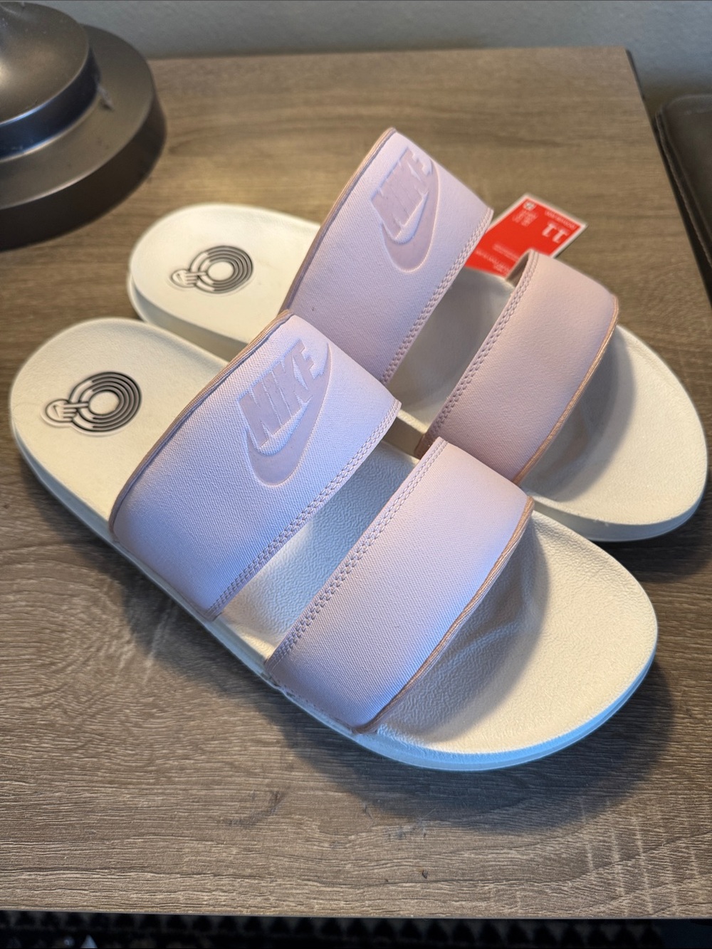 Nike Off Court Duo Women's Double Strap Pastel Pink Slide Sandals 11